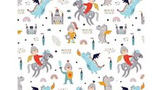 Set 2 cosuri pentru depozitare jucarii si accesorii Knights and Dragons