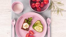 Set 2 farfurii Reer Growing Plate roz