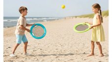 Set 2 in 1 de plaja Beachball  Frisbee XL Alldoro