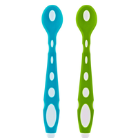 Set 2 lingurite din silicon BabyJem Soft Spoon  BlueGreen - 4