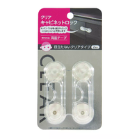 Set 2 opritoare usa dulap, din plastic, transparent - 8