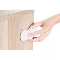 Set 2 opritoare usa dulap, din plastic, transparent - 6