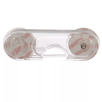 Set 2 opritoare usa dulap, din plastic, transparent - 7