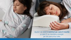 Set 2 perne cu suport cervical din spuma cu memorie pentru copii 12-16 ani Suporto