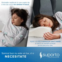 Set 2 perne cu suport cervical din spuma cu memorie pentru copii 12-16 ani Suporto - 1