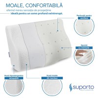 Set 2 perne cu suport cervical din spuma cu memorie pentru copii 12-16 ani Suporto - 3
