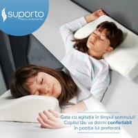 Set 2 perne cu suport cervical din spuma cu memorie pentru copii 12-16 ani Suporto - 5