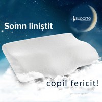 Set 2 perne cu suport cervical din spuma cu memorie pentru copii 12-16 ani Suporto - 8