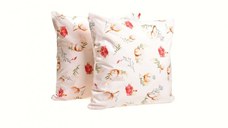 Set 2 perne decorative Flori de bumbac 50x50 cm