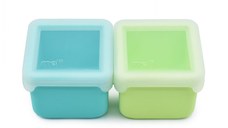 Set 2 recipiente Melii blue lime din silicon