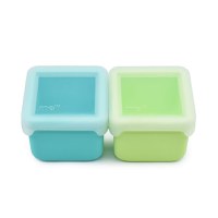 Set 2 recipiente Melii blue lime din silicon - 1