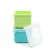 Set 2 recipiente Melii blue lime din silicon - 2