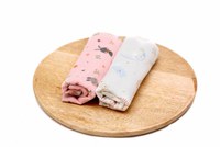 Set 2 scutece finet bebelusi KidsDecor The Bunnies and the Dreamy Sky 70x70 cm - 5