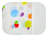 Set 2 scutece pentru bebelusi EgaKids, reutilizabile, cu fibra de bambus, dimensiune 70 x 80 cm, model Bubble Dots - 3