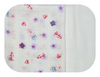 Set 2 scutece pentru bebelusi EgaKids, reutilizabile, cu fibra de bambus, dimensiune 70 x 80 cm, model Flowers - 3