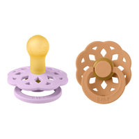 Set 2 suzete Bibs Boheme Latex tetina rotunda 0 luni + Violet SkyPumpkin - 4