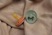 Set 2 suzete Bibs Colour Latex tetina rotunda 0 luni + IvoryBlush - 3