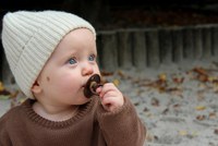 Set 2 suzete Bibs Colour Latex tetina rotunda 0 luni + IvoryDark Oak - 2