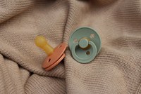 Set 2 suzete Bibs Colour Latex tetina rotunda 6 luni + Fossil GreyMauve - 3