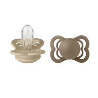 Set 2 suzete Bibs Supreme Silicon tetina simetrica 0 luni + VanillaDark Oak - 4