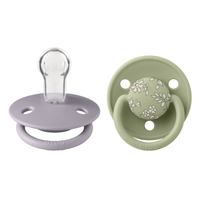 Set 2 suzete Bibs x Liberty de lux Capel Silicon tetina rotunda marime universala Fossil GreySage - 4