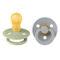Set 2 suzete Colour Latex tetina rotunda 18 luni + SageCloud BIBS - 3