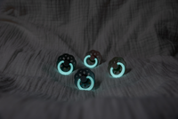 Set 2 suzete fosforescente Bibs Colour Glow Latex tetina rotunda 6 luni + SageCloud - 2