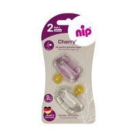 Set 2 suzete Nip Cherry Girl cu tetina rotunda din latex natural 6+ luni - 3
