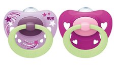 Set 2 suzete Nuk Signature Night Silicon 0-6 luni M1 mov