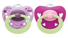 Set 2 suzete Nuk Signature Night Silicon 0-6 luni M1 mov