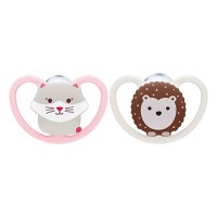 Set 2 suzete Nuk Space din silicon M1 0-6 luni - 2