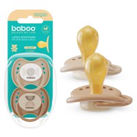 Set 2 suzete rotunde din latex Calmy Baboo Maro 0 luni+ - 1