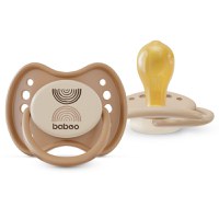 Set 2 suzete rotunde din latex Calmy Baboo Maro 0 luni+ - 3