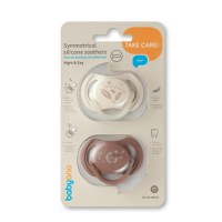 Set 2 suzete simetrice Babyono din silicon 18 luni+ cu maner fluorescent - 9