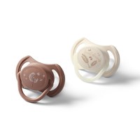 Set 2 suzete simetrice Babyono din silicon 18 luni+ cu maner fluorescent - 10