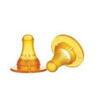 Set 2 tetine latex rotunde Minut Baby pentru 6+ debit mare - 1