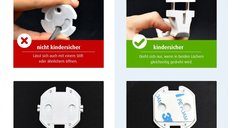 Set 20 protectii pentru priza Reer 32040 - Siguranta pentru copii
