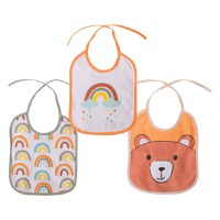 Set 3 bavete bumbac si peva 23 x 20 cm inchidere cu snur unisex - 5