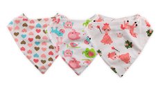 Set 3 bavete tip bandana din bumbac