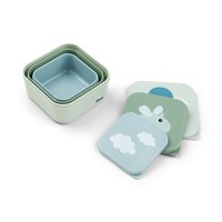 Set 3 caserole pentru gustari Done by Deer Happy Clouds green - 1