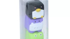 Set 3 jucarii de baie Eddy Toys pinguin hipopotam broscuta
