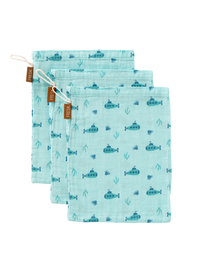 Set 3 manusi de muselina pentru baie model Submarine - 3