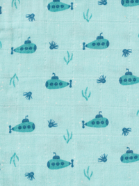 Set 3 manusi de muselina pentru baie model Submarine - 2