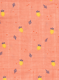 Set 3 manusi de muselina pentru baie model Summer Fruit - 2