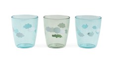 Set 3 pahare Yummy Done by Deer Happy Clouds green