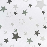 Set 3 piese New Baby Baby Nest cu paturica si pernuta Grey stars - 1