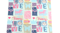 Set 3 piese paturica cu cearsaf si pernuta 120x60 cm Princess