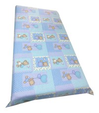 Set 3 piese paturica cu cearsaf si pernuta 120x60 cm Ursuleti Albastru - 1