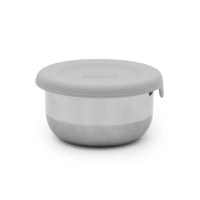 Set 3 recipiente mini Melii roz mov gri din inox cu capac silicon - 2