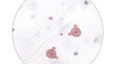 Set 3 scutece din muselina super soft 70x70 cm Babyono multicolor 03